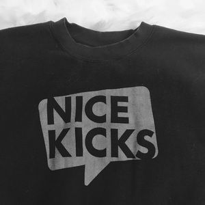 Nice Kicks black crew neck sweater